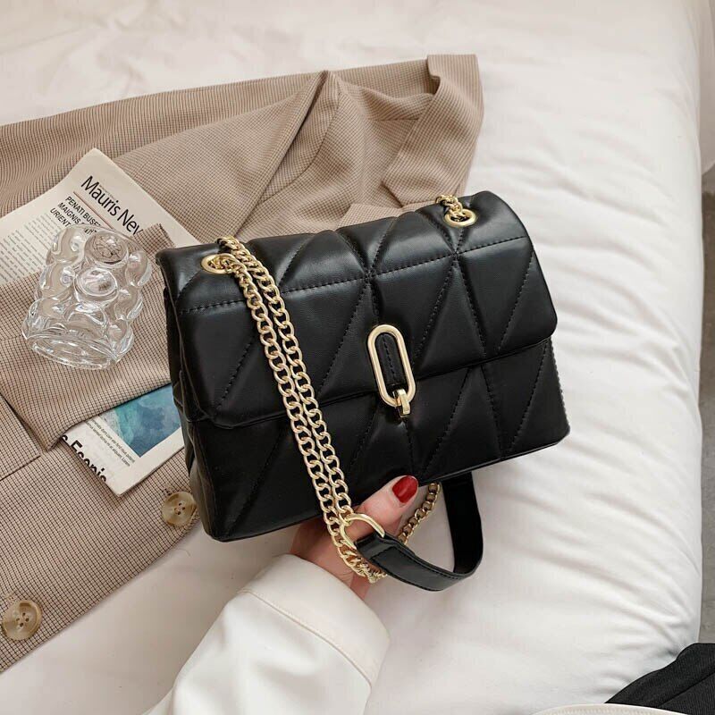 Shoulder Bag Women Leather Pu Quilted Bag Female Luxury Handbags Women Bags