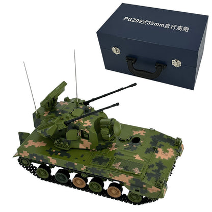 1: 30 PGZ09 35mm self-propelled anti-aircraft gun tracked tank alloy model