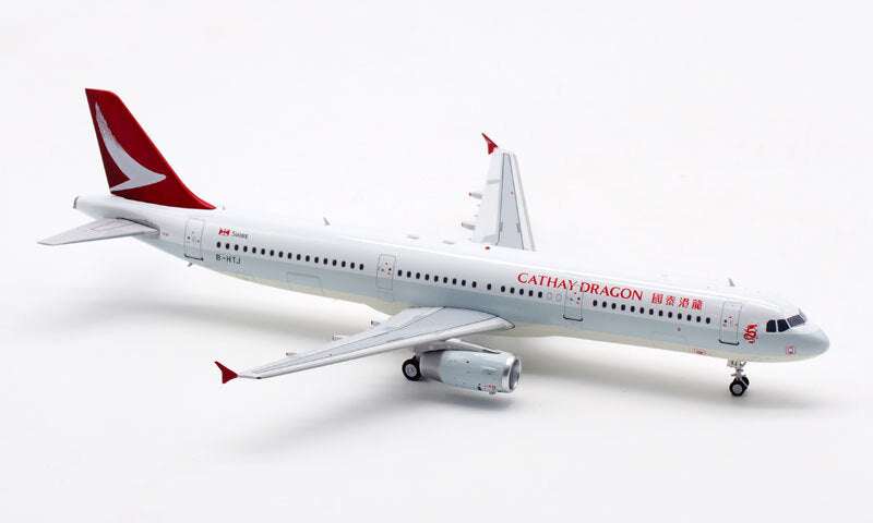 1:200 Aviation CATHAY DRAGON AIRBUS A321 Passenger Airplane Diecast Plane Model