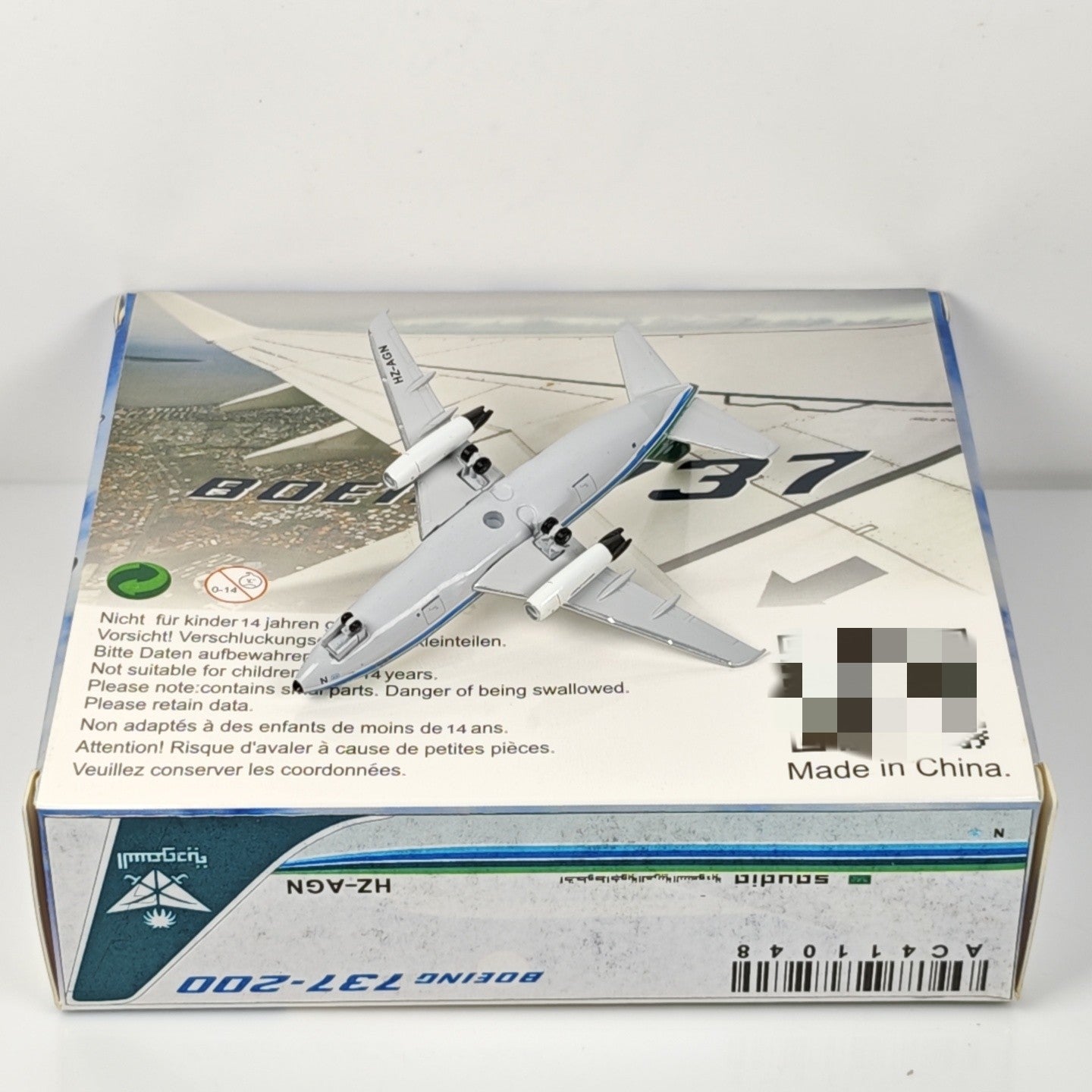 1:400 Aeroclassics Saudia Boeing 737-200 HZ-AGN Passenger Plane Diecast Model