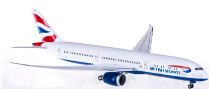 1:200 32CM Hogan BRITISH AIRWAYS BOEING 787-9 Plane ABS Plastic Aircraft Model