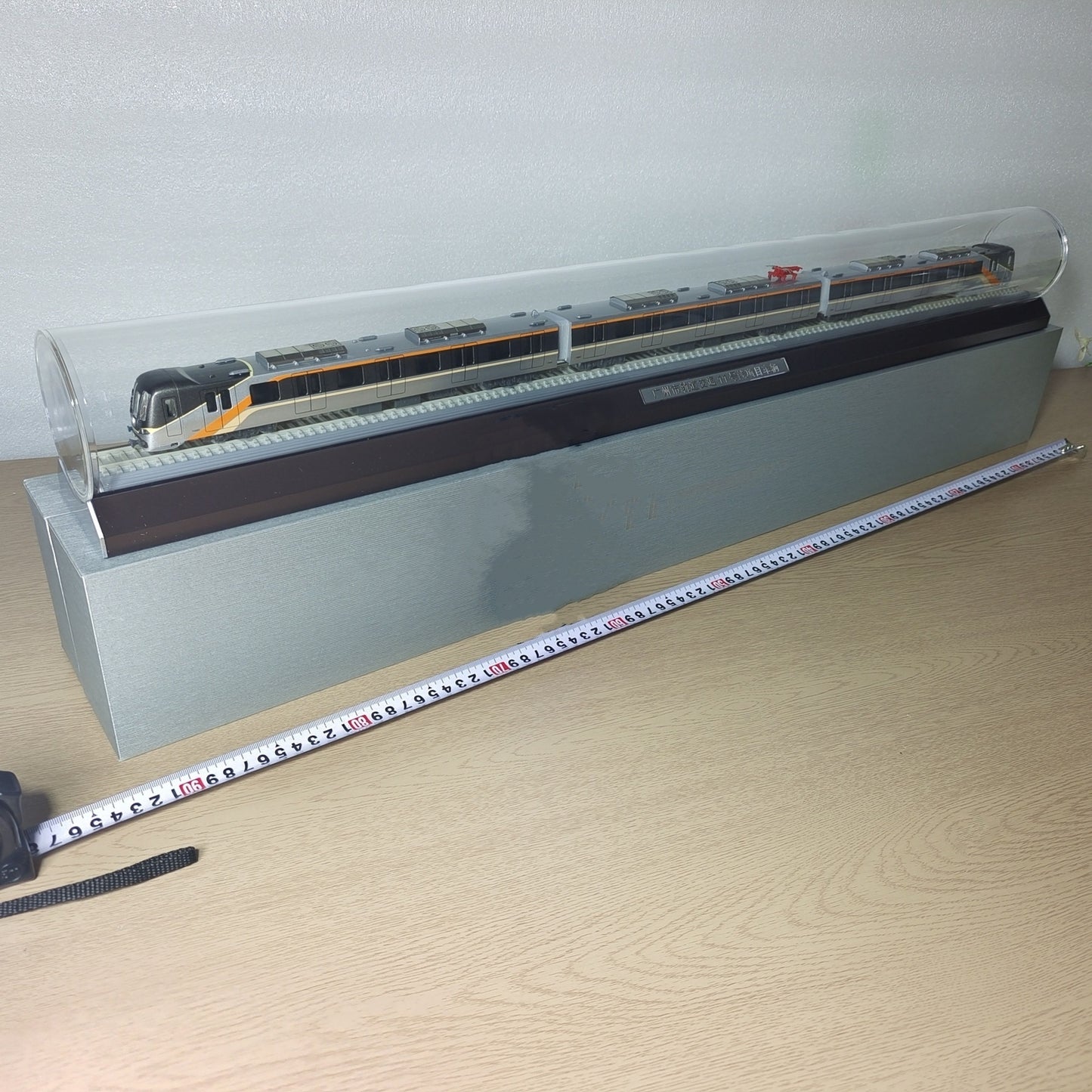 1:87 90CM Guangzhou Metro Line 11 Subway Passenger Car Train Diecast Model