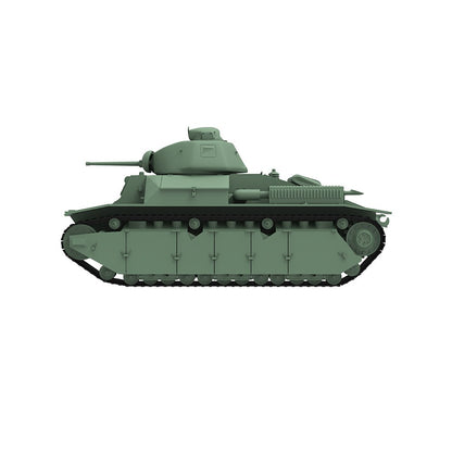 SSMODEL 1/35 Military Model Kit France Medium Tank APX 4 Turret & 47mm Gun