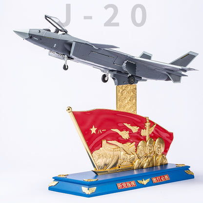 1:32 72CM China J-20 Stealth Fighter Aeroplane Diecast Military Aircraft Model