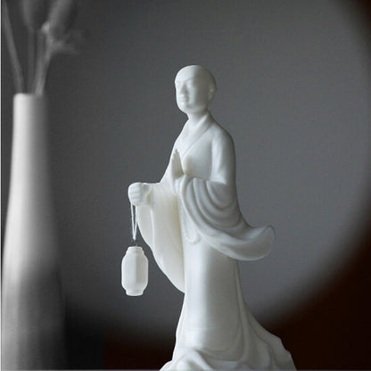 Taoism Style Tea Pet Home Table Decoration Zisha Porcelain Monk With Light New