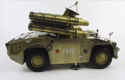 1:18 30CM HQ-7 Anti-aircraft Missile Vehicle Truck Diecast Military Armor Model