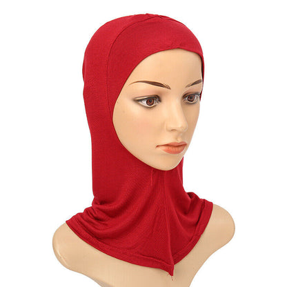 Women's Under Scarf Hat Cap Bone Bonnet Ninja Hijab Islamic Neck Cover Muslim*US