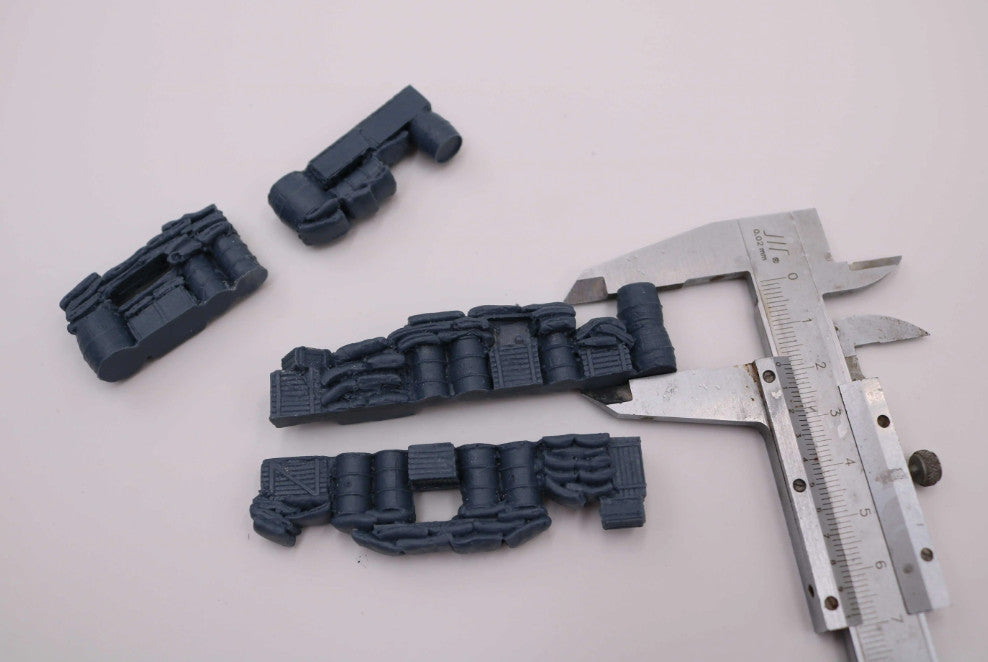1/72 Resin Scene Model Barricade Roadblock Cover Scene Ornament