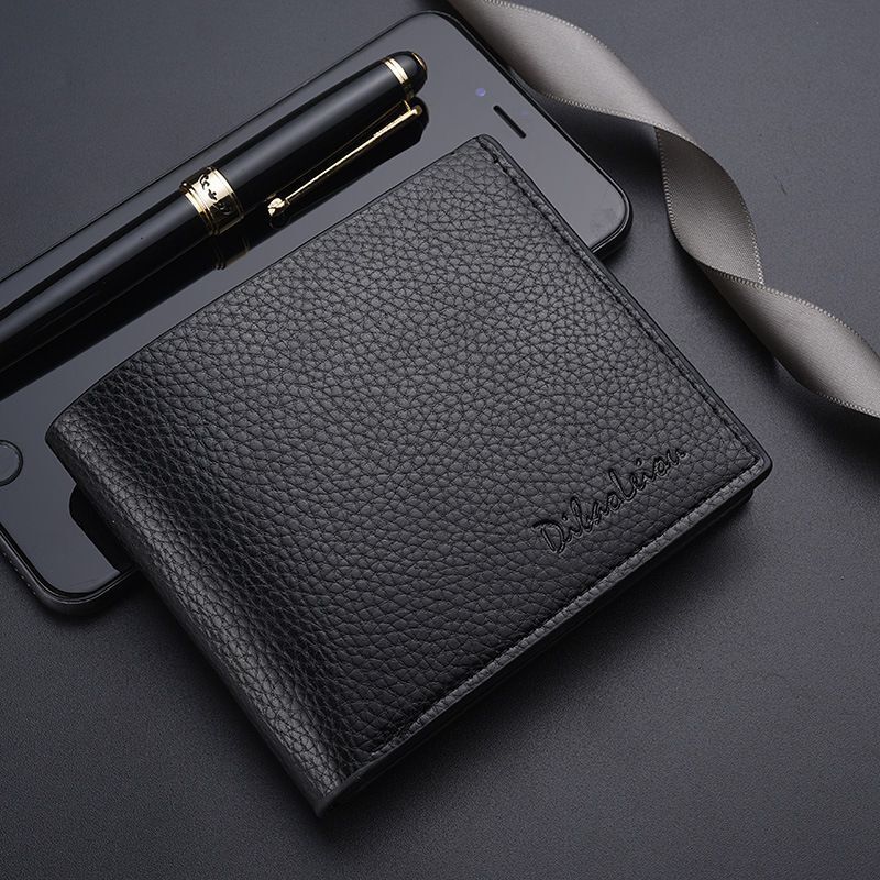 Synthetic Leather Billfold Wallet Short Slim Purse Credit Card Thin Bags Pouch