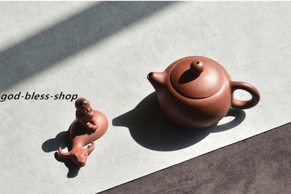 Small Tea Pet Yixing Zisha Purple Clay Tea Play Home Decoration Kid on Buffalo
