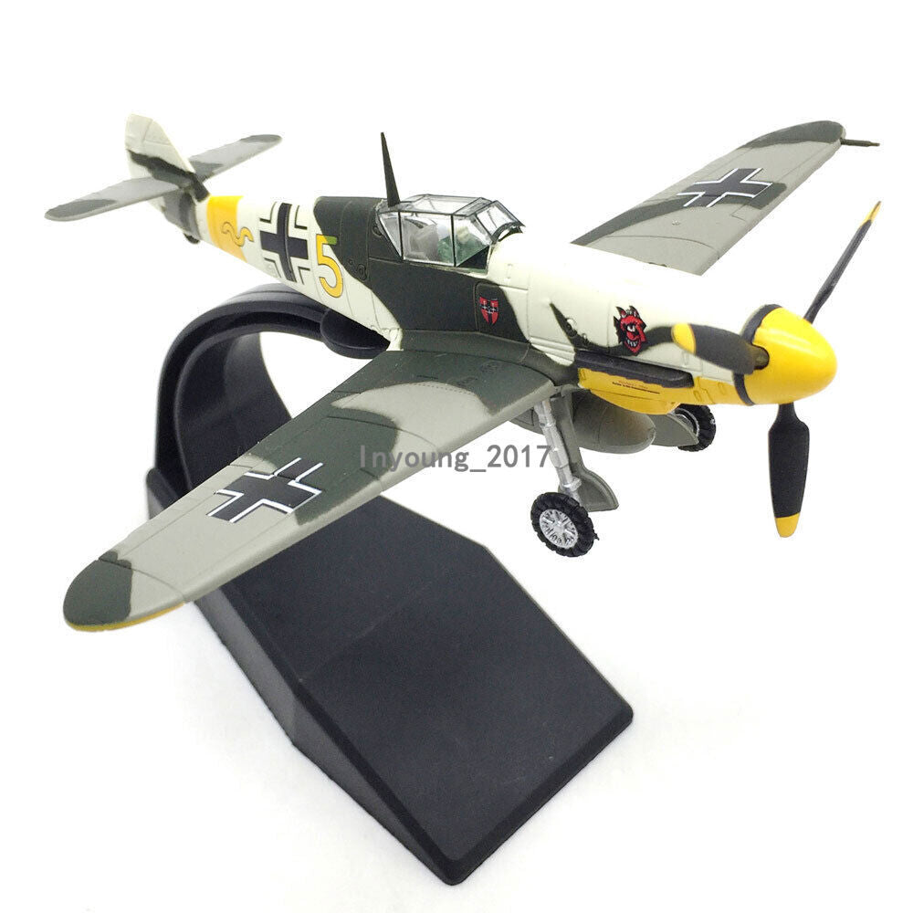 1:72 WWII Bf-109-4 Fighter Airplane Model Diecast Military Plane Model Aircraft