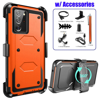For Samsung Galaxy Note 20 Ultra Heavy Duty Clip Holder Case Cover, / Accessory