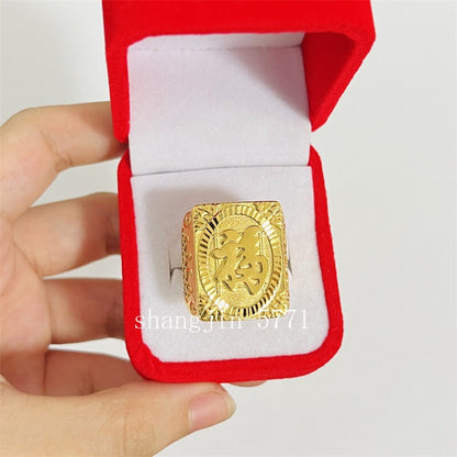 Men's Blessing 24K Gilding YELLOW GOLD Plated RING