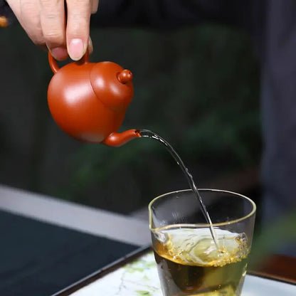 Yixing Purple Clay Teapots Handmade Pear-shaped Small Capacity Tea Pot Chinese
