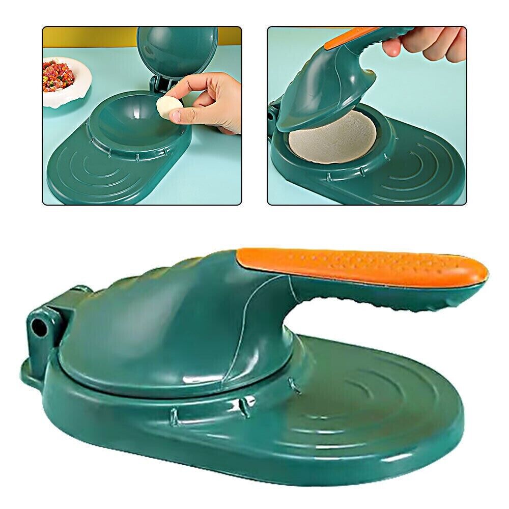 2 X Plastic Manual Dumpling Skin Mold Kitchen Lazy DIY Jiaozi Maker Dough Press