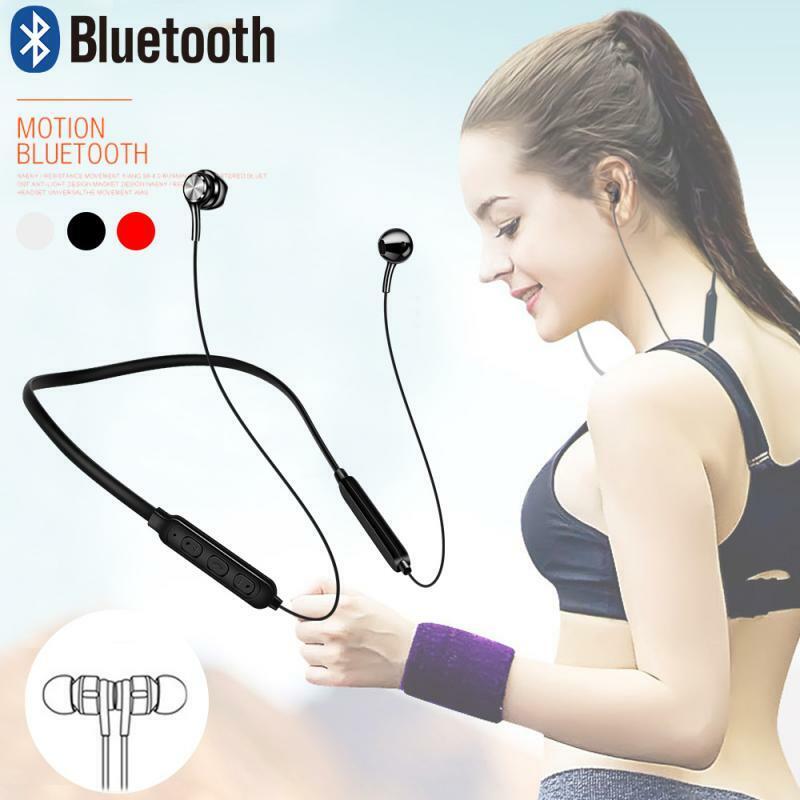 Bluetooth Wireless Earbuds Sport Gym Headphones Earphones Headset with MIC Bass