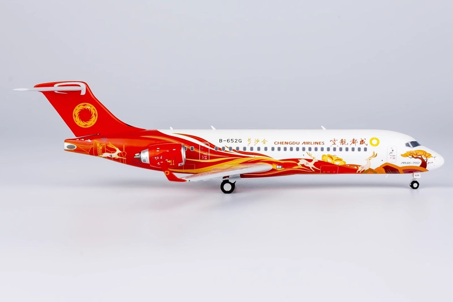 1:400 NGmodels Chengdu Airlines COMAC ARJ21-700 Airplane Diecast Plane Model