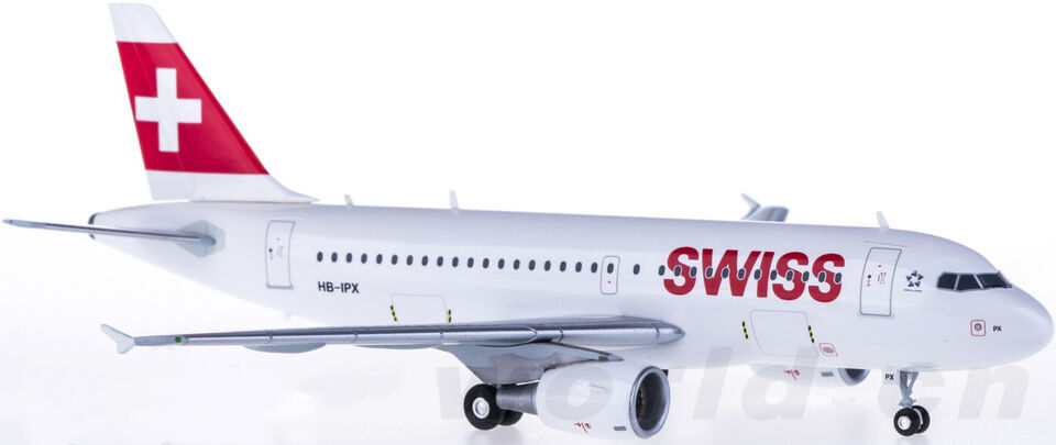 1:200 Herpa Swiss AIRBUS A319 Passenger Airplane ABS Plastic Aircraft Model