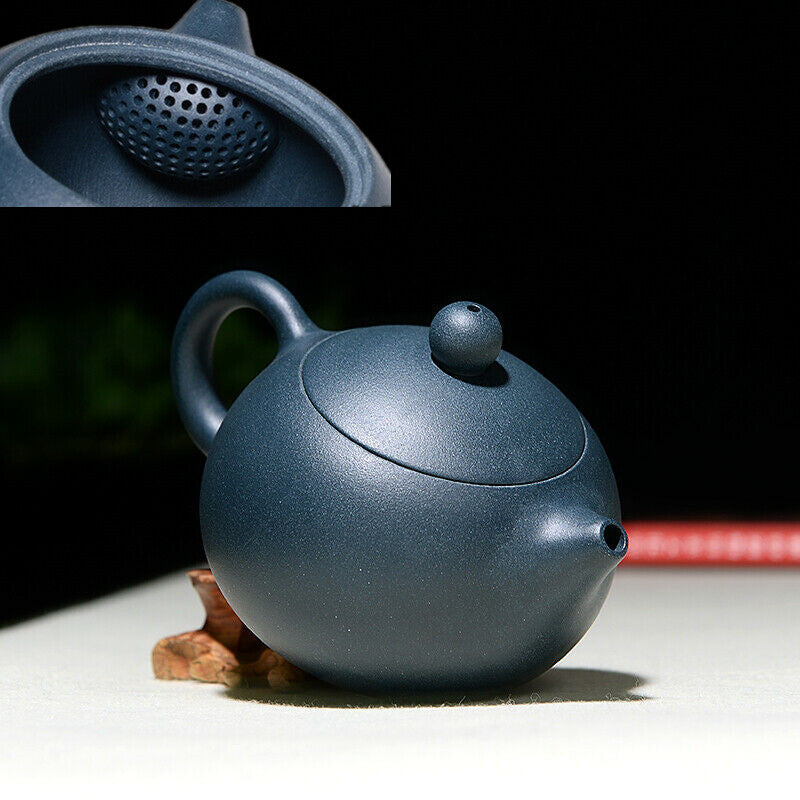 6oz Handmade Tea Pot Ball Shaped Infuser Holes Water Lock Yixing Zisha Xishi Pot