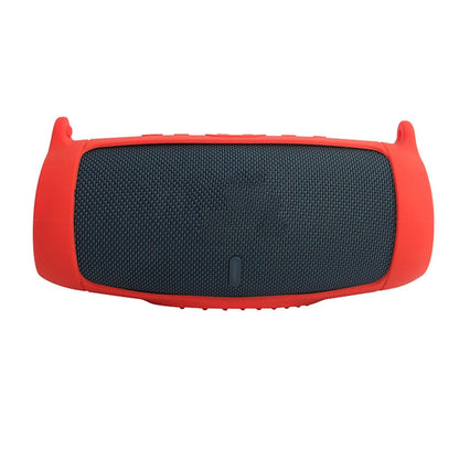 Red Silicone Case Cover Travel Protector For JBL Charge 5 Bluetooth Speaker