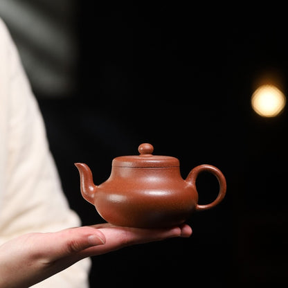 True Yixing Zisha Jiangpo Clay Teapot 180ml Chinese Kungfu Pot On Sales Handmade
