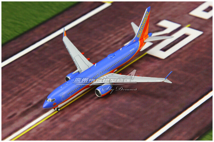 1:400 GeminiJets Southwest BOEING B737 MAX 8 Airplane Diecast Aircraft Model