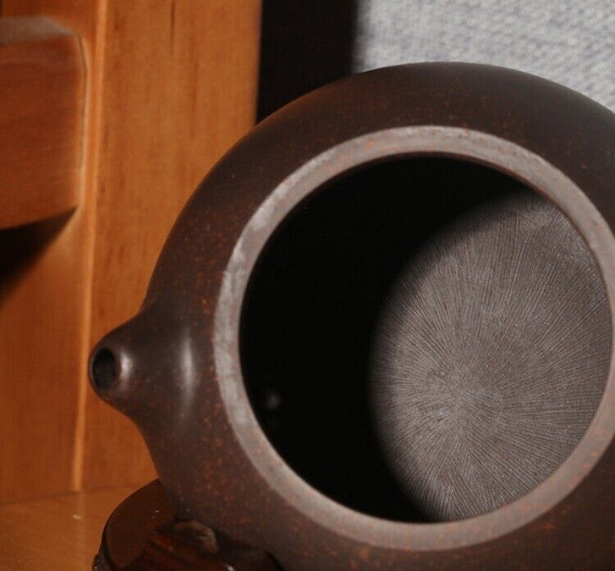 200ml Ball Shaped Infuser Holes Yixing Zisha Clay Tea Pot Household Xishi Pot