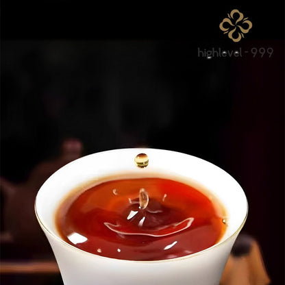 200g Ripe Pu'er Yunnan 2010 Bingdao Aged Raw Compressed Tea Brick