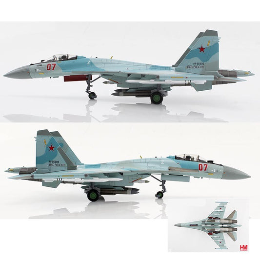 HM 1/72 Russian Air Force Su35S Side Guard E Fighter Model Red 07 Syria