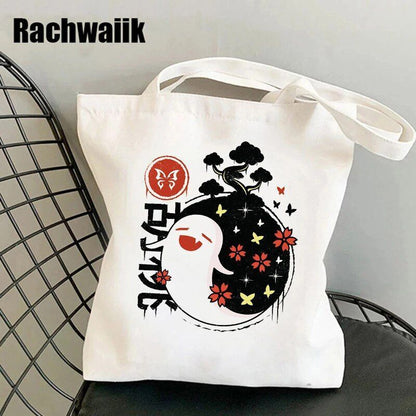 Shopping Bag Graphic Tote Purse Canvas Shoulder Bag Eco Large-capacity Polyester