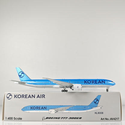 1:400 Aviation KOREAN AIR BOEING B777-300ER Aircraft Diecast Airplane Model