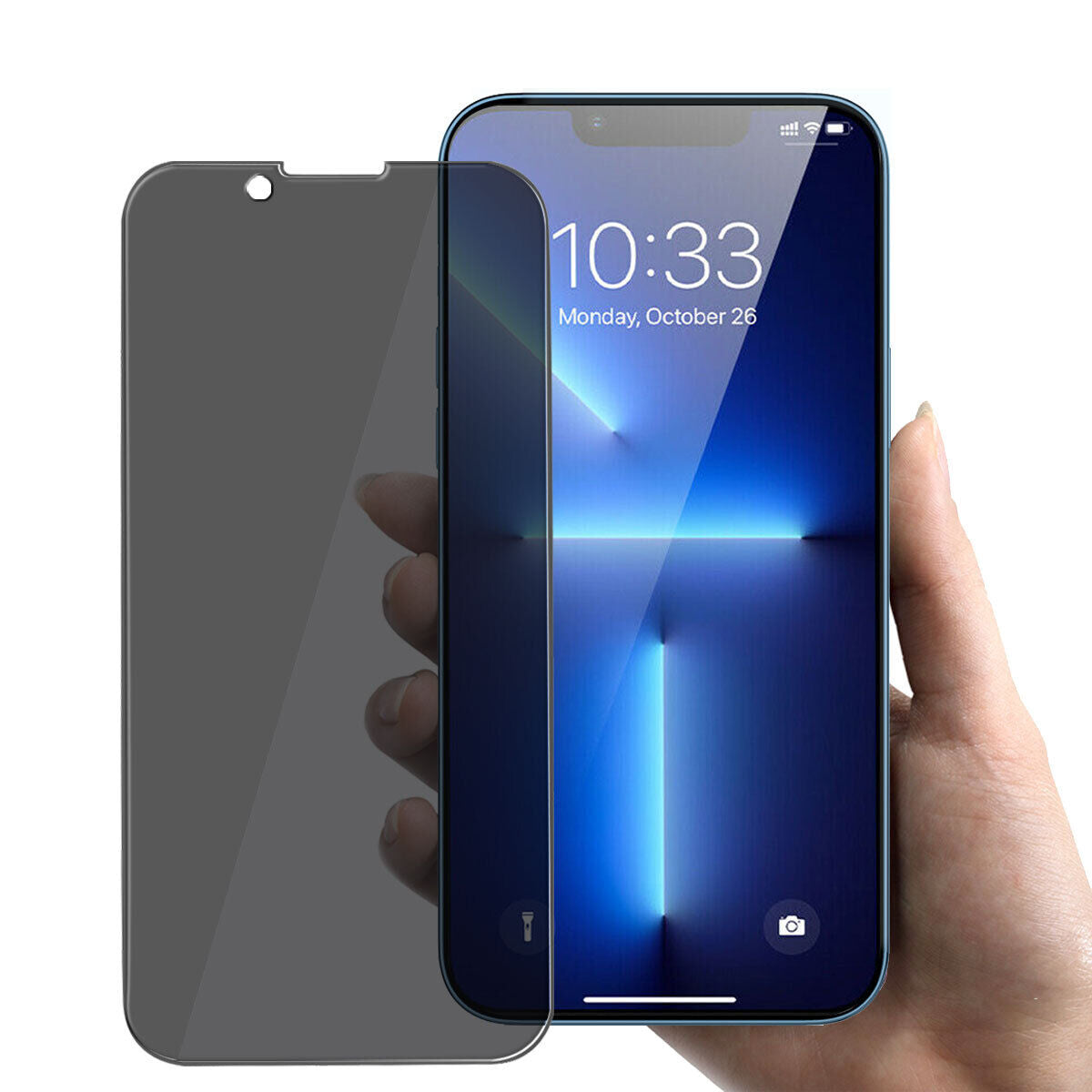 For iPhone 13 Pro/mini/Pro Max Privacy Tempered Glass Anti-Spy Screen Protector - Thumbnail 4