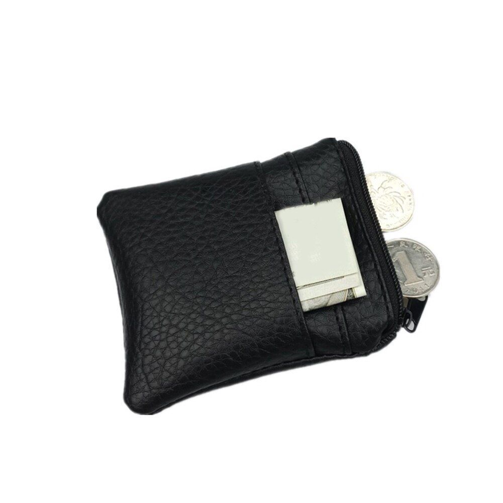 Synthetic Leather Wallet Clutch Bag Wrist Strap Handbag Cash Holder 19*11*1.5 Cm