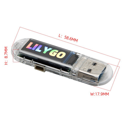 LILYGO T-Dongle-S3 ESP32-S3 0.96" LCD WiFi Bluetooth TF Card Development Board