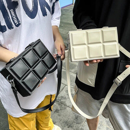 Men's Small Shoulder Bag Suitcase Shape Crossbody Bags Handbag