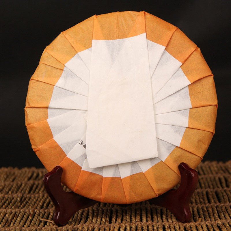 357g Ripe Pu'er Tea Cake Yunnan Seven Sons Eight Years Aged Flavor