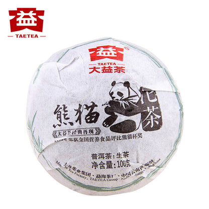 TAETEA Brand Panda Pu-erh Tea Tuo 2012 100g Raw Menghai Dayi Pu'er Tuocha