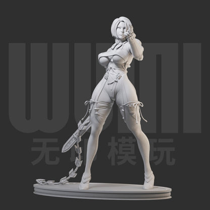 1/24 resin figures model Game character Ai Wei Unassembled unpainted