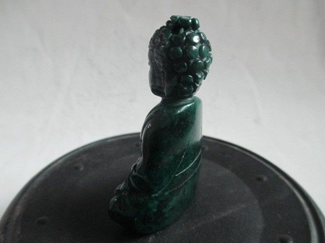 Manual Sculpture Old Jade In Ancient Buddha Statue Home Decor Collected