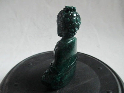 Manual Sculpture Old Jade In Ancient Buddha Statue Home Decor Collected