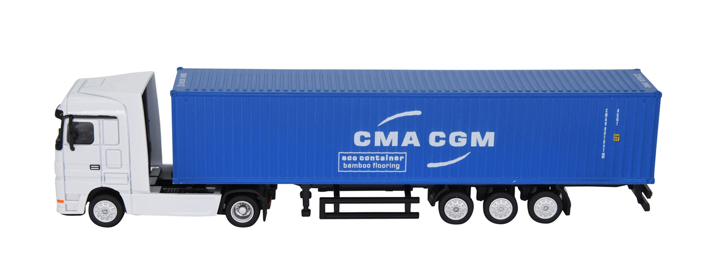 1:87 40GP Metal Shipping Container Truck Model Toy Home Office Decor Gift