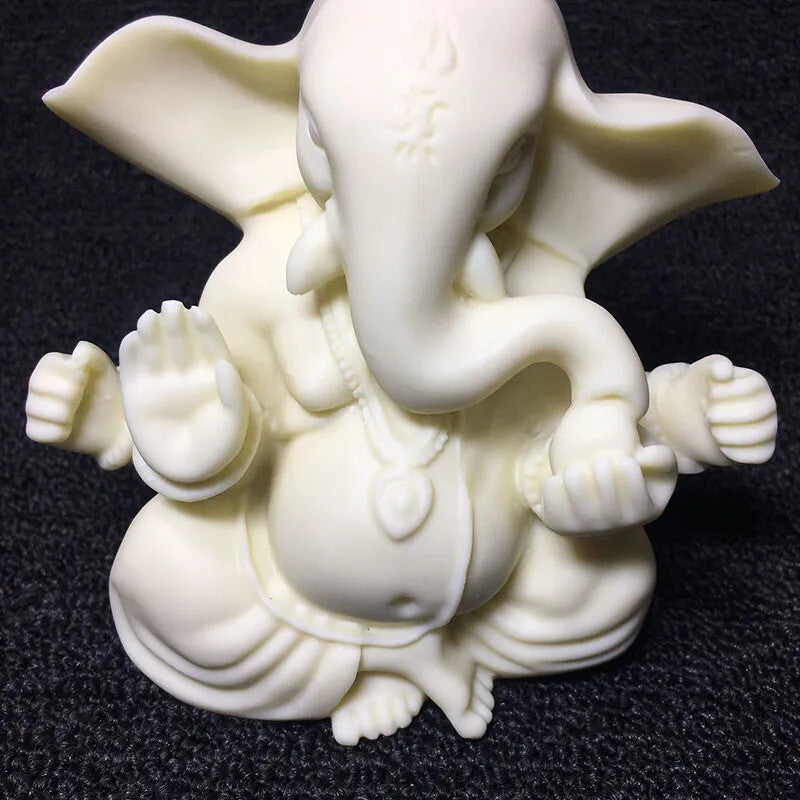 Indian Elephant God Carving Buddha Statue Hand-engraved with Environmentally