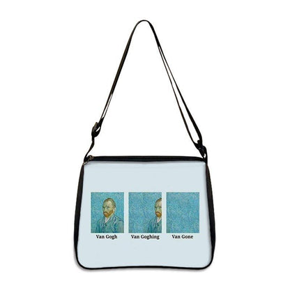 Famous Paintings Handbag Women Shoulder Bags Shopping Bag Canvas Pouch Zipper