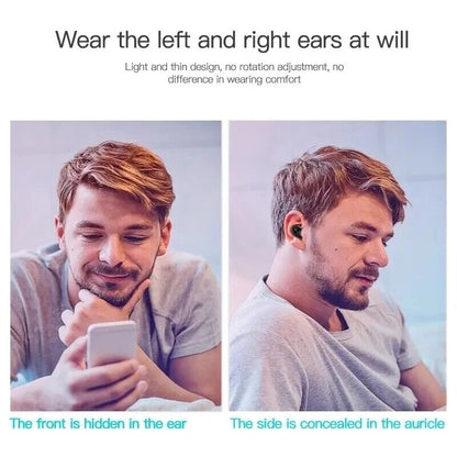 Mini Wireless invisible Bluetooth Single Headphones HIFi In-Ear Earbuds Earphone
