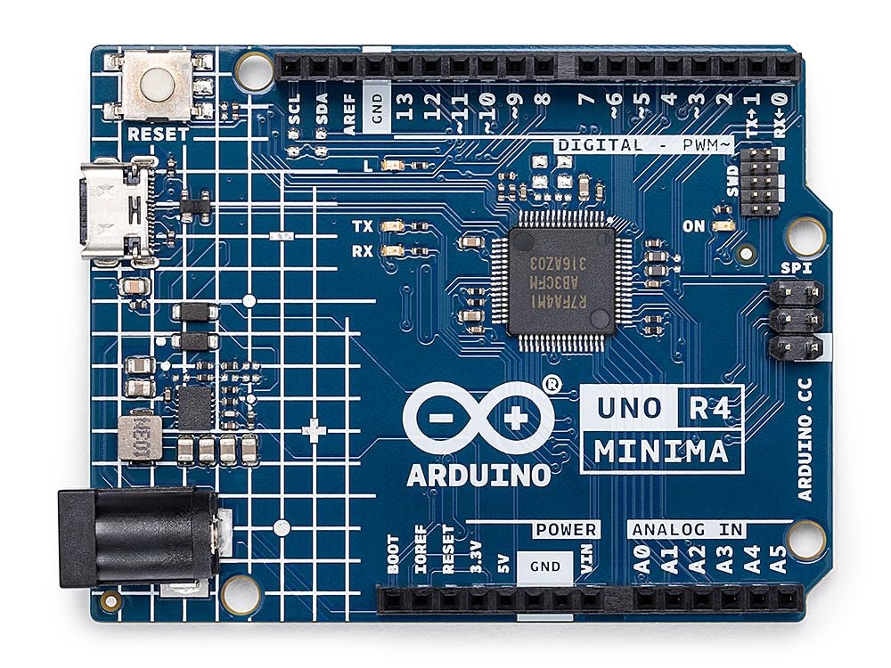 Arduino UNO R4 Minima - Renesas RA4M1 - USB-C, CAN, DAC (12 bit), OP AMP, SWD...