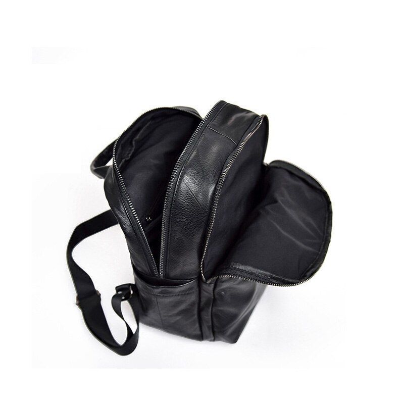 Genuine Leather Backpack Waterproof Cowhide Bag Back Packs Traveling 26*16*32 CM