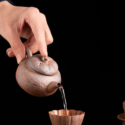 Teapot Coarse Pottery Tea Making Tea Infuser Tea Kettle Chinese Small Teapot