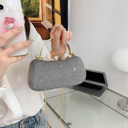 Fashion Gold Diamond Evening Bags Luxury Handbag Women Shoulder Crossbody Bag