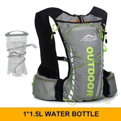 Cycling Backpack Men Women Nylon Bag Hiking Camping 250ml 1.5L Water Bag