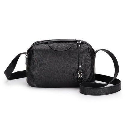 Messenger Handbags Genuine Leather Small Shoulder Sling Crossbody Bag Shell Red